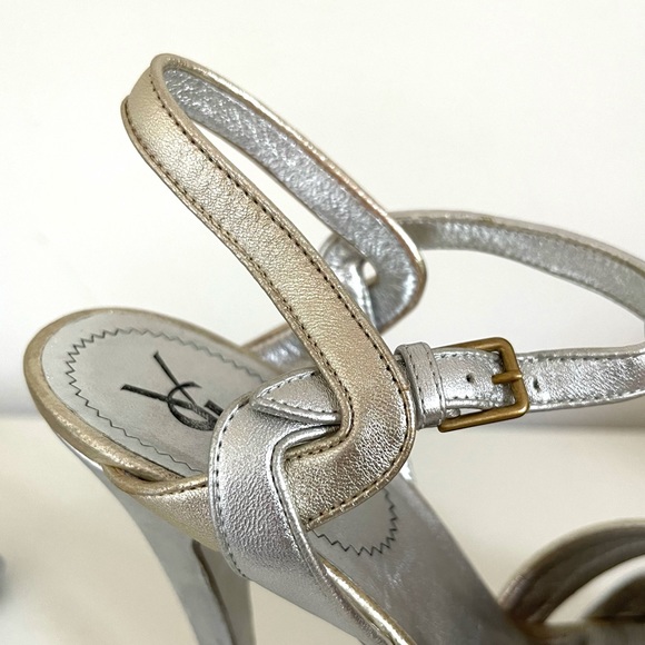 ⛔️SOLD⛔️YSL metallic tribute heels - Picture 11 of 17